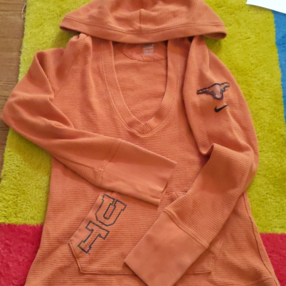 University of Texas waffle knit fitted hoody